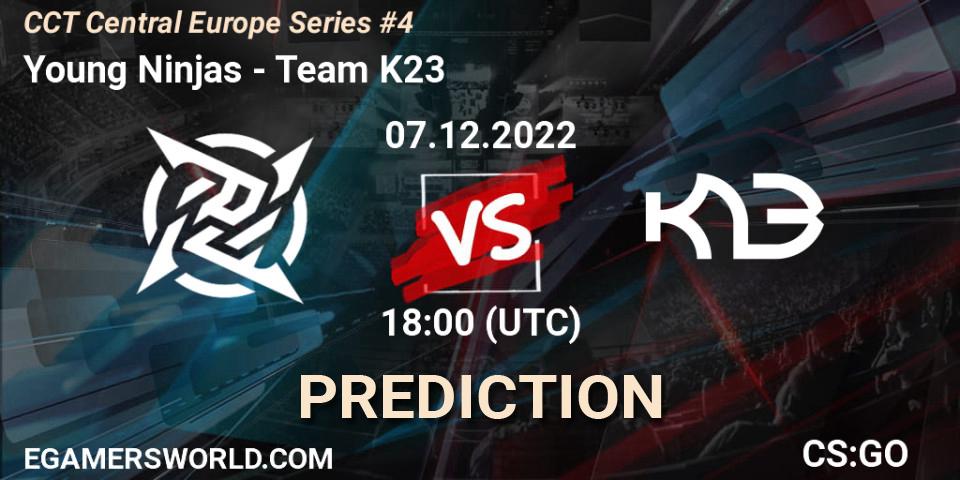 Young Ninjas contre Team K23 : prédiction de match. 07.12.22. CS2 (CS:GO), CCT Central Europe Series #4