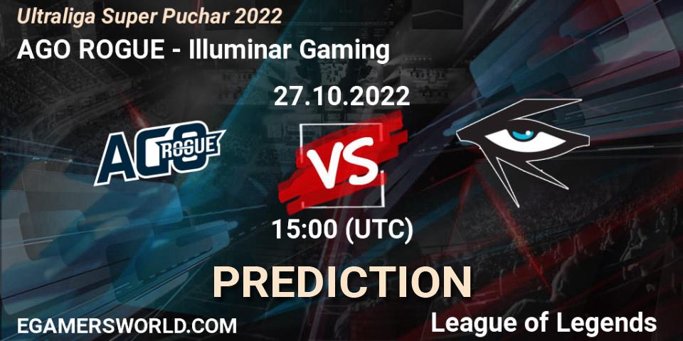 AGO ROGUE contre Illuminar Gaming : prédiction de match. 27.10.2022 at 18:00. LoL, Ultraliga Super Puchar 2022