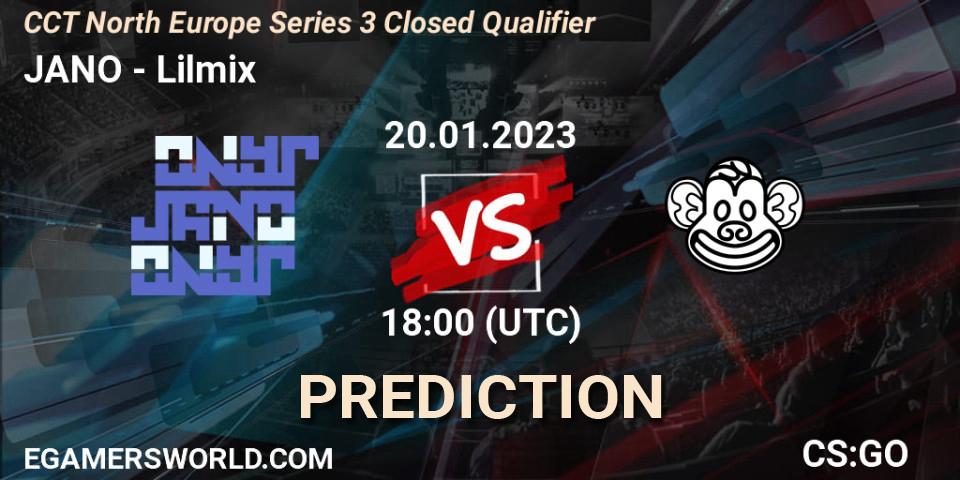 JANO contre Lilmix : prédiction de match. 20.01.23. CS2 (CS:GO), CCT North Europe Series 3 Closed Qualifier