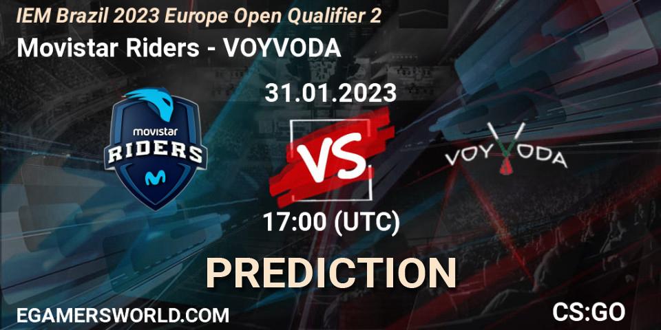 Movistar Riders contre VOYVODA : prédiction de match. 31.01.23. CS2 (CS:GO), IEM Brazil Rio 2023 Europe Open Qualifier 2