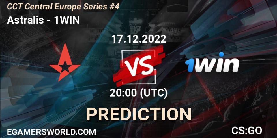 Astralis contre 1WIN : prédiction de match. 17.12.22. CS2 (CS:GO), CCT Central Europe Series #4
