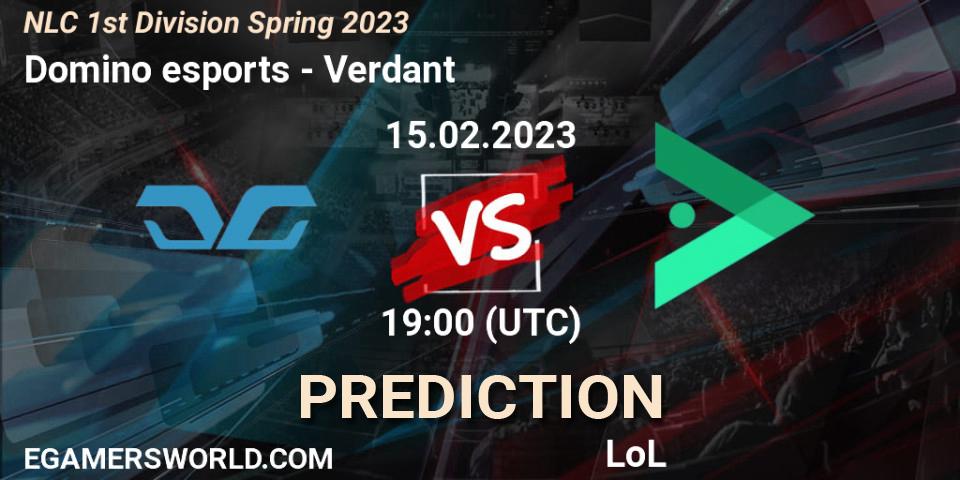 Domino esports contre Verdant : prédiction de match. 15.02.23. LoL, NLC 1st Division Spring 2023