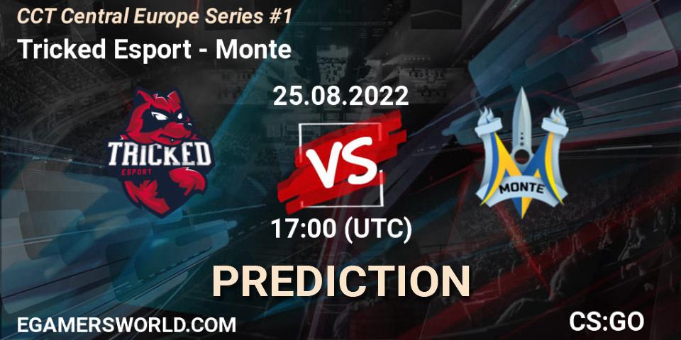 Tricked Esport contre Monte : prédiction de match. 25.08.22. CS2 (CS:GO), CCT Central Europe Series #1