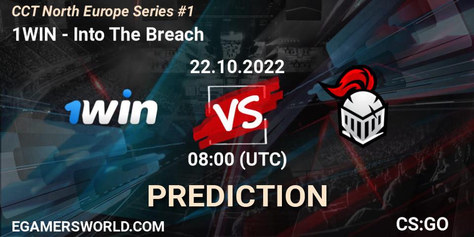 1WIN contre Into The Breach : prédiction de match. 22.10.2022 at 08:00. Counter-Strike (CS2), CCT North Europe Series #1