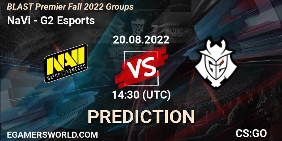 NaVi contre G2 Esports : prédiction de match. 20.08.2022 at 15:00. Counter-Strike (CS2), BLAST Premier Fall 2022 Groups