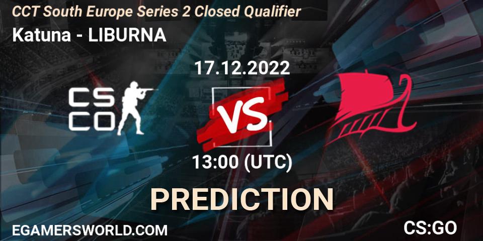 Katuna contre LIBURNA : prédiction de match. 17.12.22. CS2 (CS:GO), CCT South Europe Series 2 Closed Qualifier