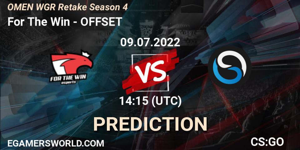 For The Win contre OFFSET : prédiction de match. 09.07.22. CS2 (CS:GO), Circuito Retake Season 4