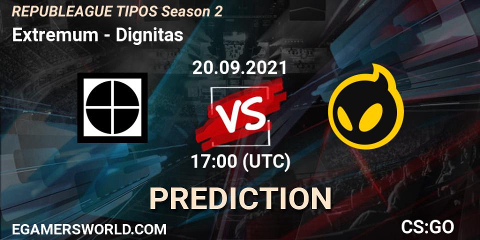 Extremum contre Dignitas : prédiction de match. 20.09.21. CS2 (CS:GO), REPUBLEAGUE Season 2