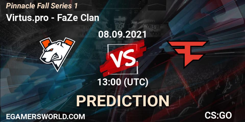 Virtus.pro contre FaZe Clan : prédiction de match. 08.09.21. CS2 (CS:GO), Pinnacle Fall Series #1