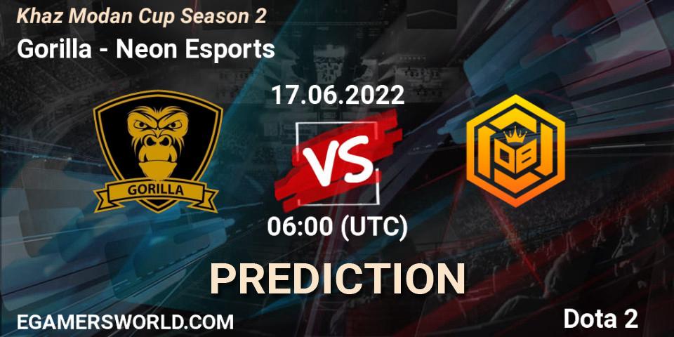 Gorilla contre Neon Esports : prédiction de match. 17.06.2022 at 08:25. Dota 2, Khaz Modan Cup Season 2