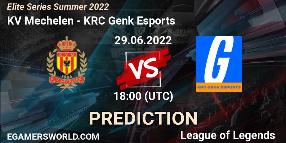 KV Mechelen contre KRC Genk Esports : prédiction de match. 29.06.2022 at 18:00. LoL, Elite Series Summer 2022