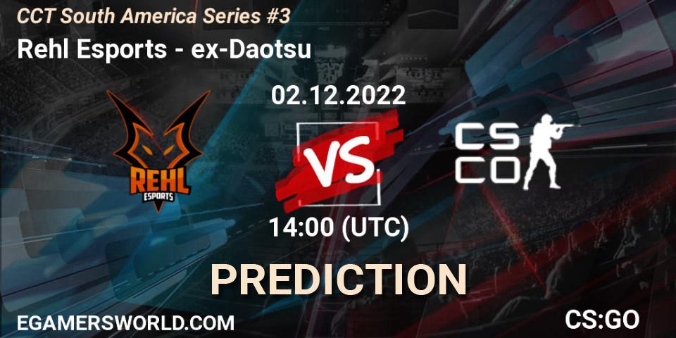 Rehl Esports contre ex-Daotsu : prédiction de match. 02.12.22. CS2 (CS:GO), CCT South America Series #3