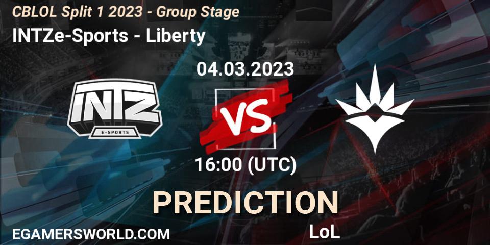 INTZ e-Sports contre Liberty : prédiction de match. 04.03.23. LoL, CBLOL Split 1 2023 - Group Stage