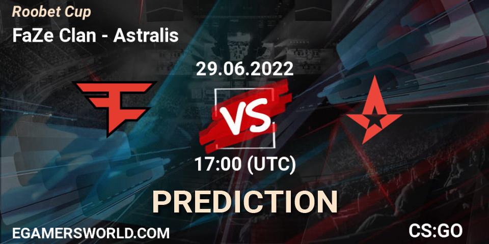 FaZe Clan contre Astralis : prédiction de match. 29.06.22. CS2 (CS:GO), Roobet Cup