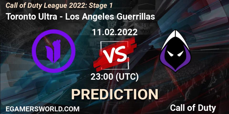 Toronto Ultra contre Los Angeles Guerrillas : prédiction de match. 11.02.22. Call of Duty, Call of Duty League 2022: Stage 1