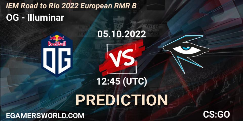 OG contre Illuminar : prédiction de match. 05.10.22. CS2 (CS:GO), IEM Road to Rio 2022 European RMR B