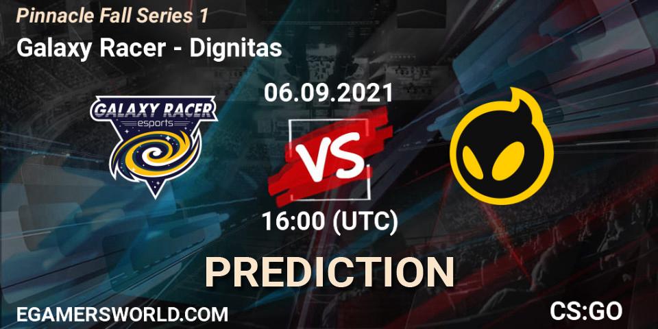 Galaxy Racer contre Dignitas : prédiction de match. 06.09.2021 at 16:00. Counter-Strike (CS2), Pinnacle Fall Series #1
