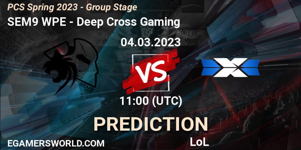 SEM9 WPE contre Deep Cross Gaming : prédiction de match. 10.02.23. LoL, PCS Spring 2023 - Group Stage