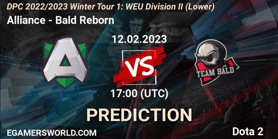 Alliance contre Bald Reborn : prédiction de match. 12.02.23. Dota 2, DPC 2022/2023 Winter Tour 1: WEU Division II (Lower)
