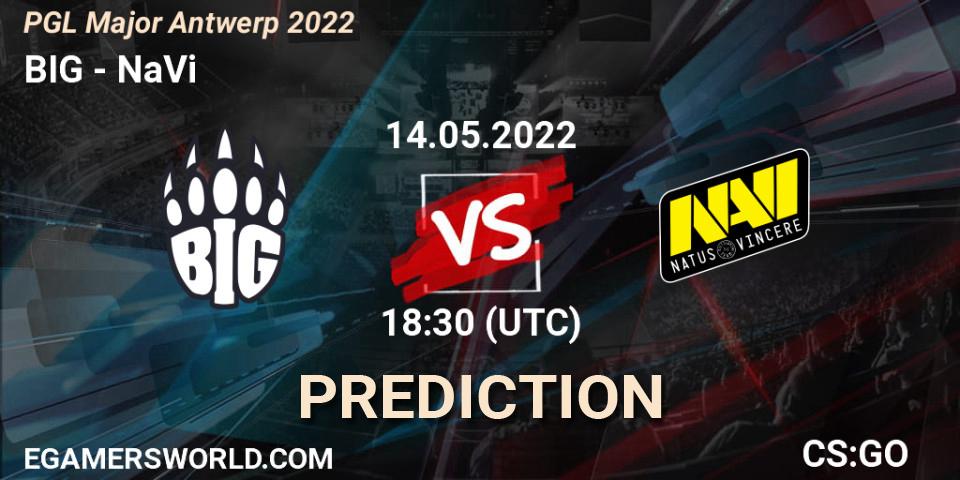 BIG contre NaVi : prédiction de match. 14.05.22. CS2 (CS:GO), PGL Major Antwerp 2022