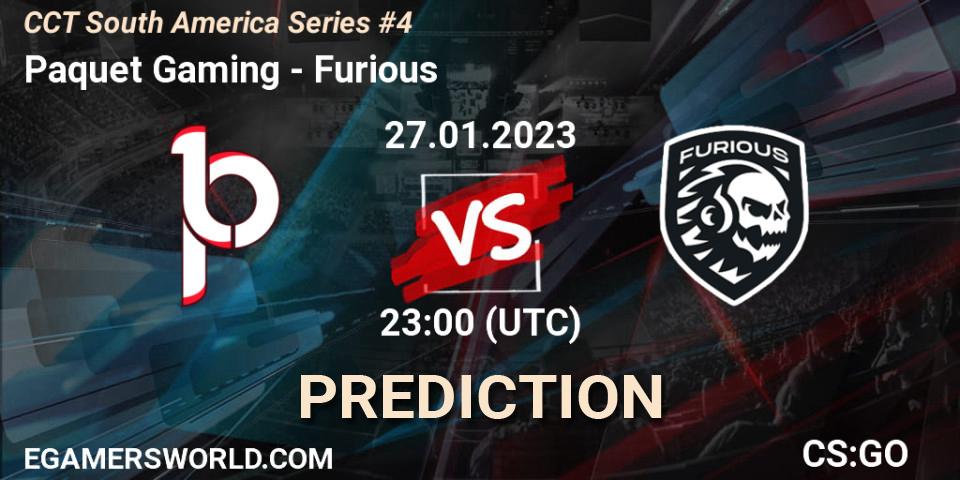 Paquetá Gaming contre Furious : prédiction de match. 28.01.23. CS2 (CS:GO), CCT South America Series #4