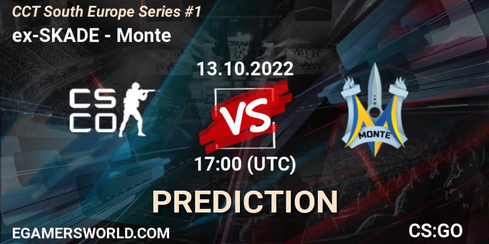 ex-SKADE contre Monte : prédiction de match. 13.10.22. CS2 (CS:GO), CCT South Europe Series #1