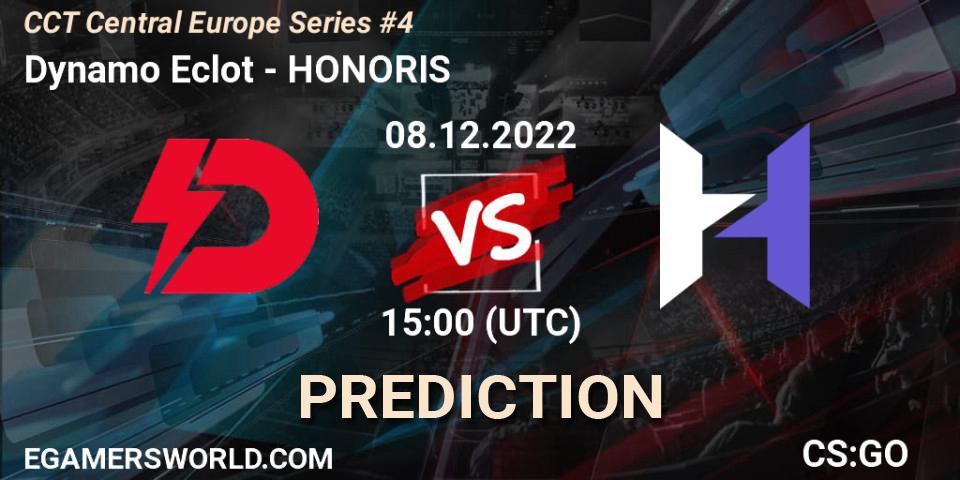 Dynamo Eclot contre HONORIS : prédiction de match. 08.12.22. CS2 (CS:GO), CCT Central Europe Series #4