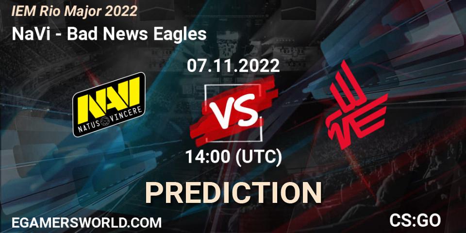 NaVi contre Bad News Eagles : prédiction de match. 07.11.22. CS2 (CS:GO), IEM Rio Major 2022