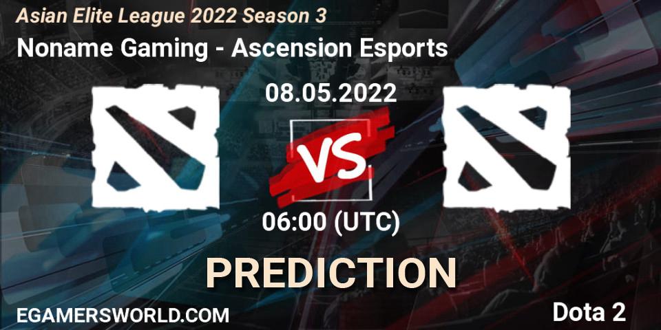 Noname Gaming contre Ascension Esports : prédiction de match. 08.05.2022 at 05:55. Dota 2, Asian Elite League 2022 Season 3