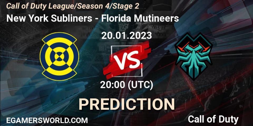 New York Subliners contre Florida Mutineers : prédiction de match. 20.01.23. Call of Duty, Call of Duty League 2023: Stage 2 Major Qualifiers