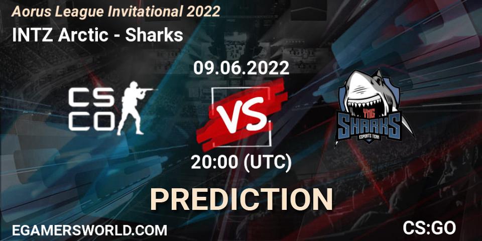 INTZ Arctic contre Sharks : prédiction de match. 09.06.2022 at 20:00. Counter-Strike (CS2), Aorus League Invitational 2022