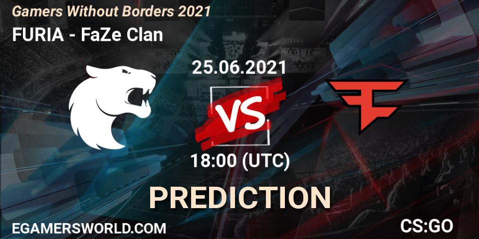 FURIA contre FaZe Clan : prédiction de match. 25.06.2021 at 18:00. Counter-Strike (CS2), Gamers Without Borders 2021
