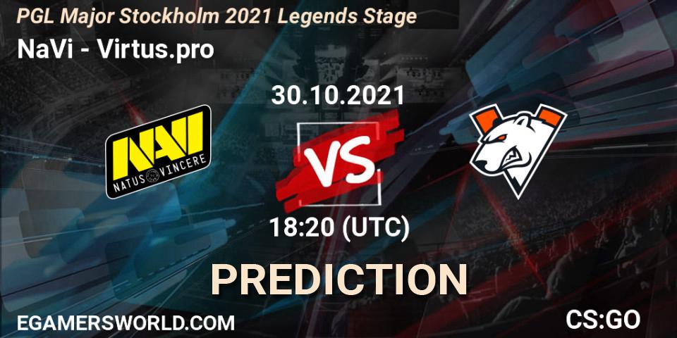 NaVi contre Virtus.pro : prédiction de match. 30.10.21. CS2 (CS:GO), PGL Major Stockholm 2021 Legends Stage