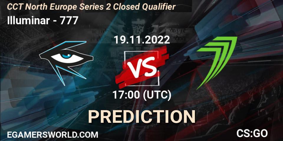 Illuminar contre 777 : prédiction de match. 19.11.22. CS2 (CS:GO), CCT North Europe Series 2 Closed Qualifier
