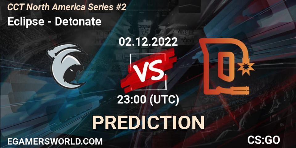 Eclipse contre Detonate : prédiction de match. 02.12.22. CS2 (CS:GO), CCT North America Series #2