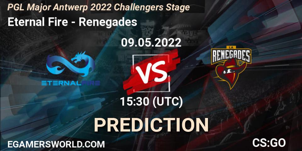 Eternal Fire contre Renegades : prédiction de match. 09.05.22. CS2 (CS:GO), PGL Major Antwerp 2022 Challengers Stage