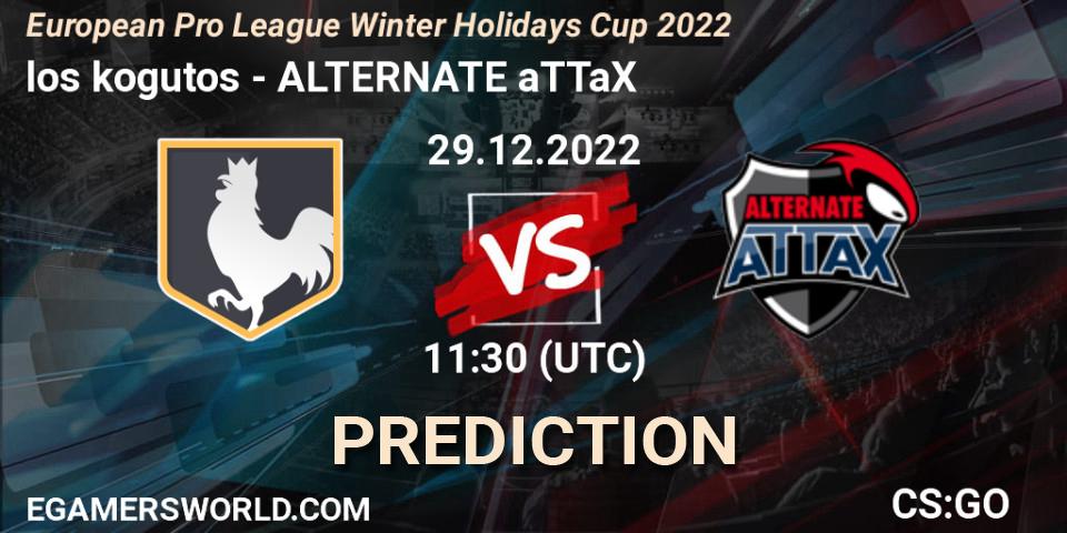 los kogutos contre ALTERNATE aTTaX : prédiction de match. 29.12.22. CS2 (CS:GO), European Pro League Winter Holidays Cup 2022
