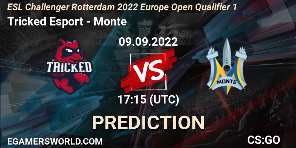 Tricked Esport contre Monte : prédiction de match. 09.09.22. CS2 (CS:GO), ESL Challenger Rotterdam 2022 Europe Open Qualifier 1