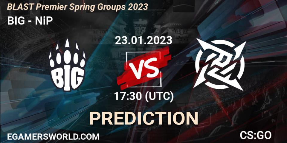 BIG contre NiP : prédiction de match. 23.01.23. CS2 (CS:GO), BLAST Premier Spring Groups 2023