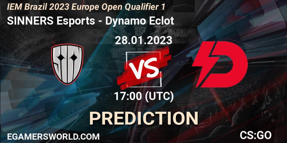 SINNERS Esports contre Dynamo Eclot : prédiction de match. 28.01.23. CS2 (CS:GO), IEM Brazil Rio 2023 Europe Open Qualifier 1