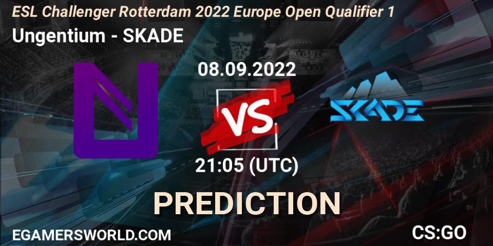 Ungentium contre SKADE : prédiction de match. 08.09.2022 at 21:05. Counter-Strike (CS2), ESL Challenger Rotterdam 2022 Europe Open Qualifier 1