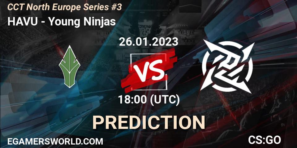HAVU contre Young Ninjas : prédiction de match. 26.01.23. CS2 (CS:GO), CCT North Europe Series #3