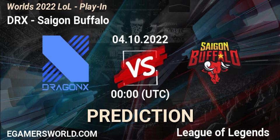 DRX contre Saigon Buffalo : prédiction de match. 01.10.22. LoL, Worlds 2022 LoL - Play-In