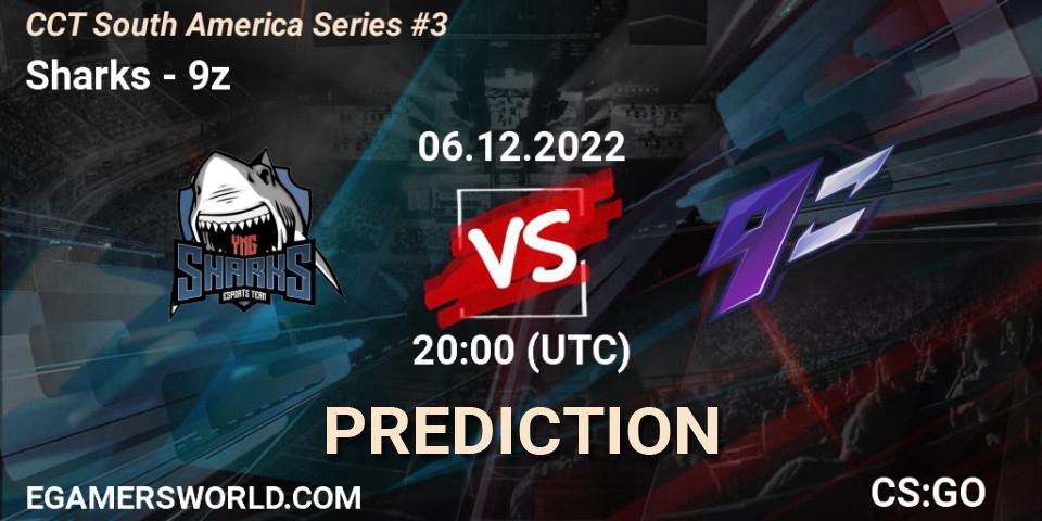 Sharks contre 9z : prédiction de match. 06.12.22. CS2 (CS:GO), CCT South America Series #3