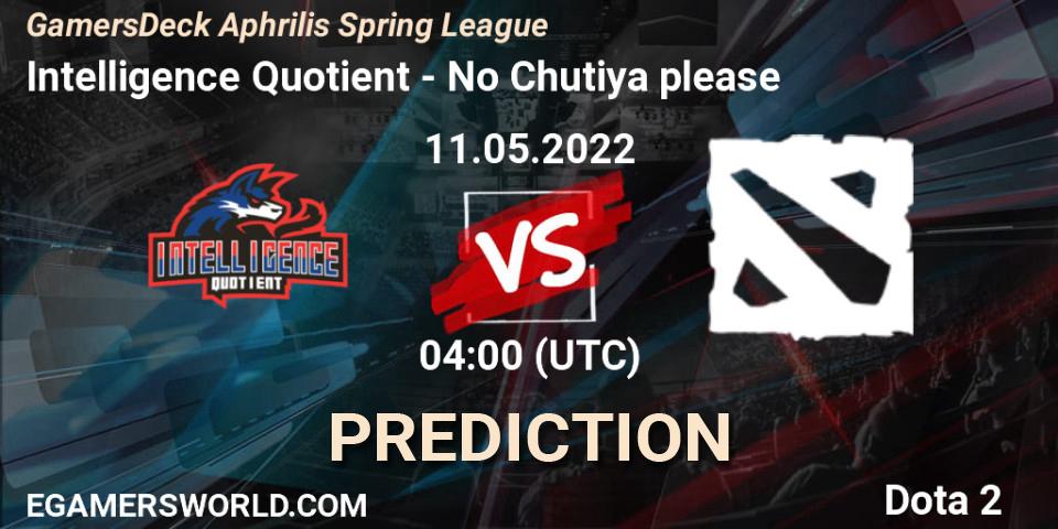 Intelligence Quotient contre No Chutiya please : prédiction de match. 11.05.2022 at 04:16. Dota 2, GamersDeck Aphrilis Spring League