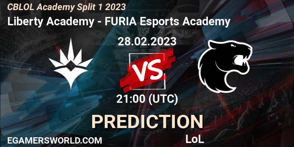 Liberty Academy contre FURIA Esports Academy : prédiction de match. 28.02.2023 at 21:00. LoL, CBLOL Academy Split 1 2023