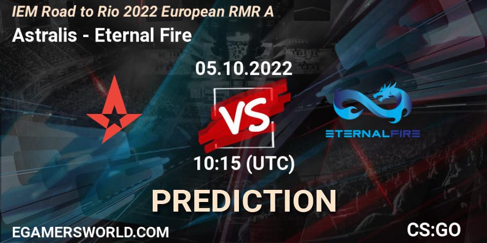 Astralis contre Eternal Fire : prédiction de match. 05.10.22. CS2 (CS:GO), IEM Road to Rio 2022 European RMR A