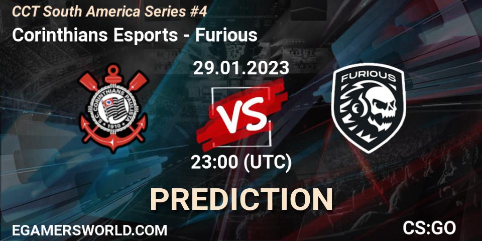 Corinthians Esports contre Furious : prédiction de match. 29.01.23. CS2 (CS:GO), CCT South America Series #4