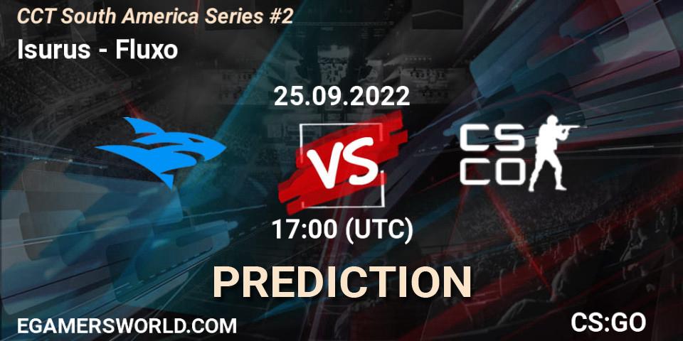 Isurus contre Fluxo : prédiction de match. 25.09.2022 at 17:30. Counter-Strike (CS2), CCT South America Series #2