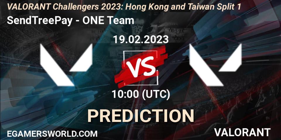 SendTreePay contre ONE Team : prédiction de match. 19.02.23. VALORANT, VALORANT Challengers 2023: Hong Kong and Taiwan Split 1